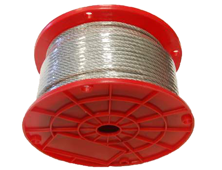 3/16" - 7 X 19 Galavanized Aircraft Cable - 250' Reel