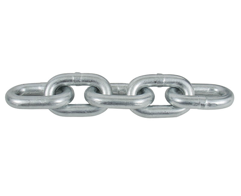 1/2" Zinc Plated Proof Coil Chain - 25' Square Pail
