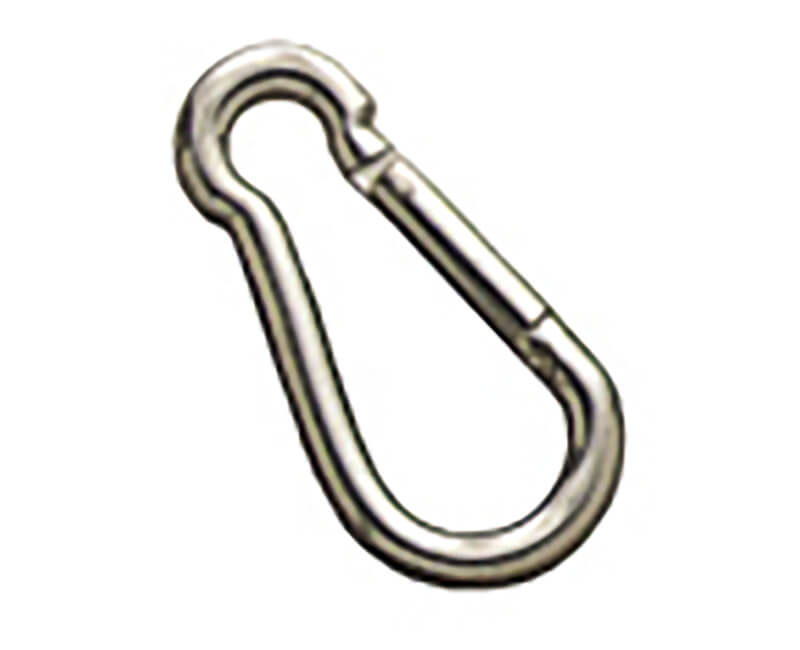 1/4" Carabiner Style Snap Clip Zinc Plated