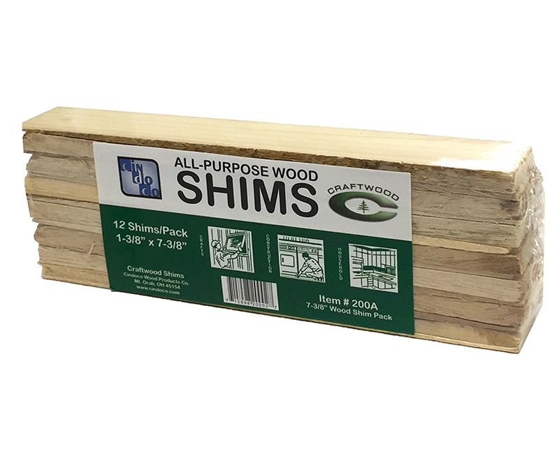 1-1/2" X 7-3/8" Wood Shims - 12 Per Pk