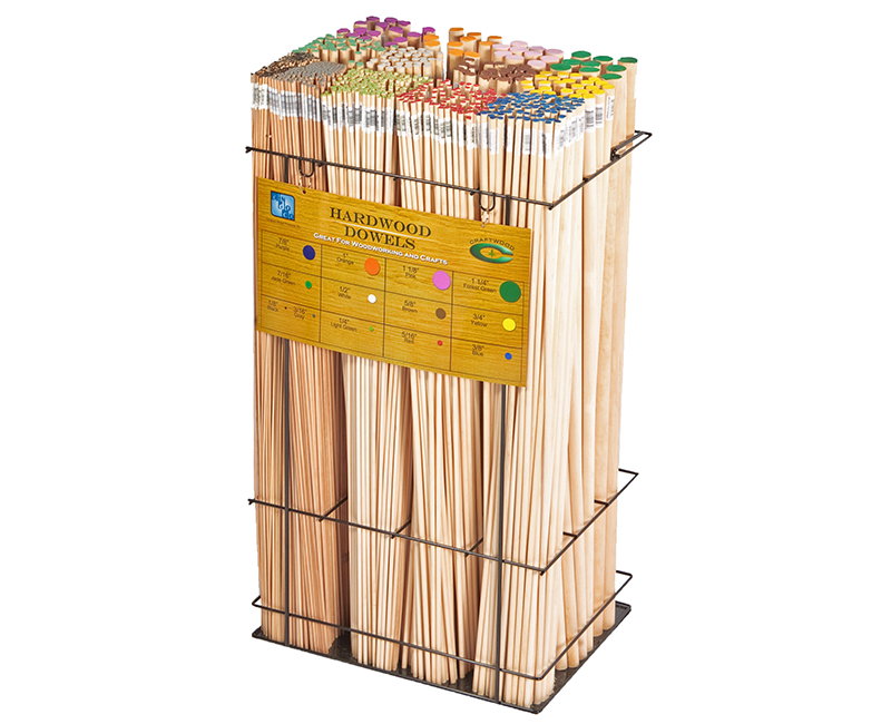 36" Dowel Display Rack