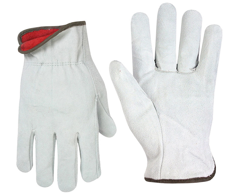 SPLIT COWHIDE LINED DRIVER GLOVE XL