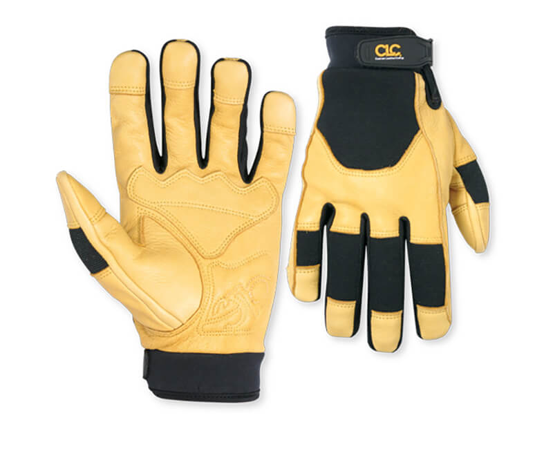 Top-Grain Deerskin Gloves With Reinforced Palm - Large