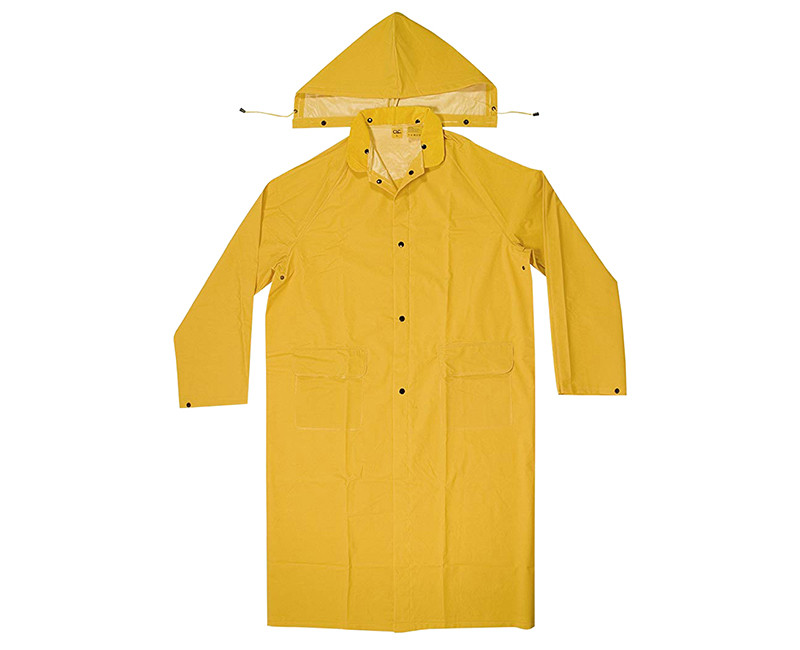 2 PIECE HEAVY WEIGHT PVC RAIN COAT LARGE HANG UP PACK