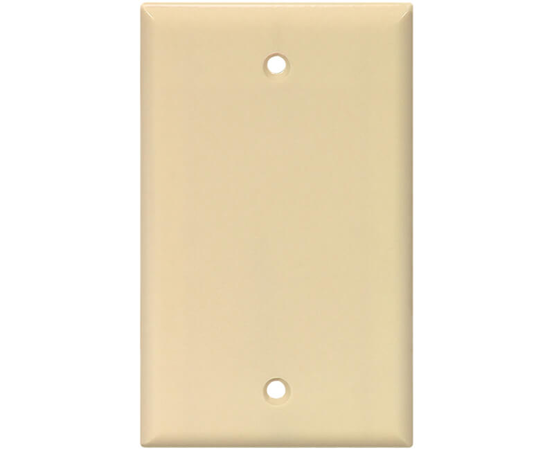 Single Blank Switch Plate - Ivory Bulk