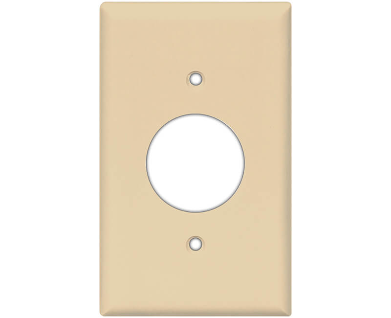 Single Gang Receptacle Wall Plate - Ivory Bulk