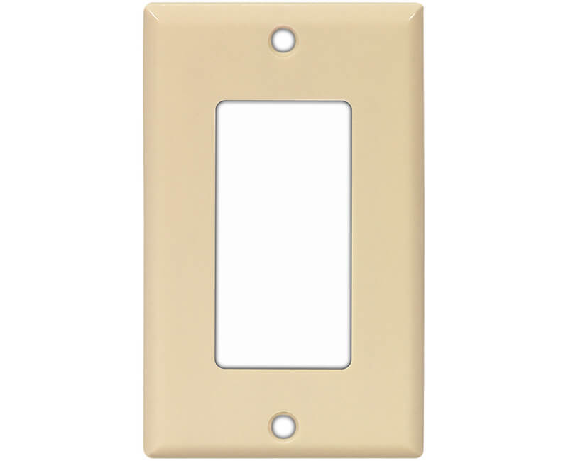 Single Gang Decorator Plate - Ivory Bulk