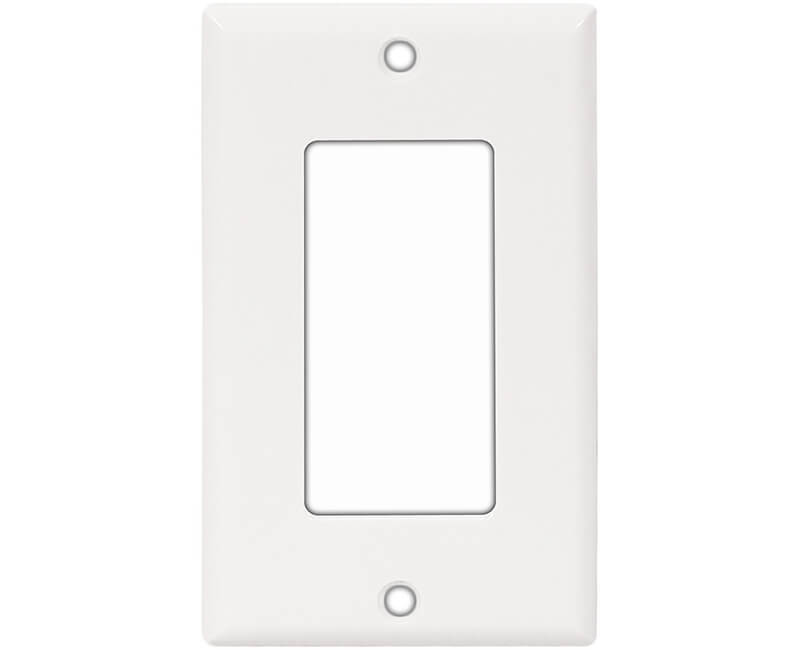 Single Gang Decorator Plate - White Bulk