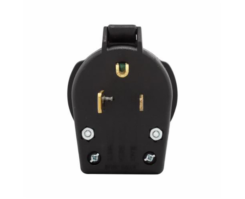 Plug Angle Uni 2P 3W - 30/50A Black