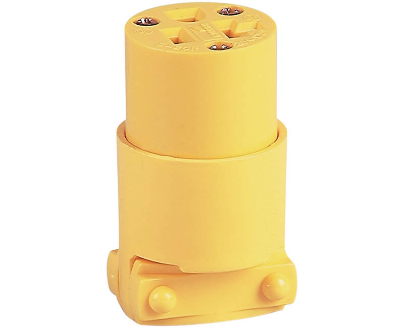 20 AMP 120V Grounded Thermoplastic Vinyl Connectors - Bulk