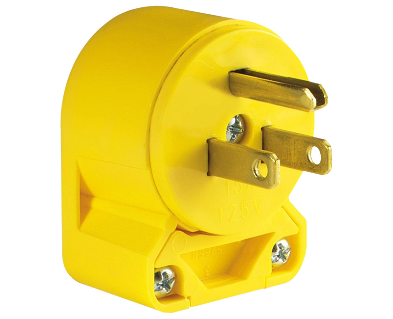 Plug Angle 2P 3W Straight - 15A Yellow