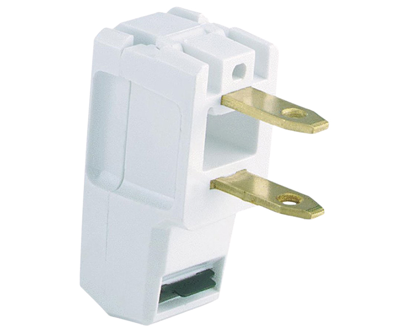 Super Plug Angle Polar 2P 2W - 15A White