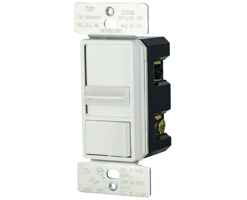 PRESET SLIDE 120V ALL LOAD DIMMER SGL POLE/3WAY WHITE