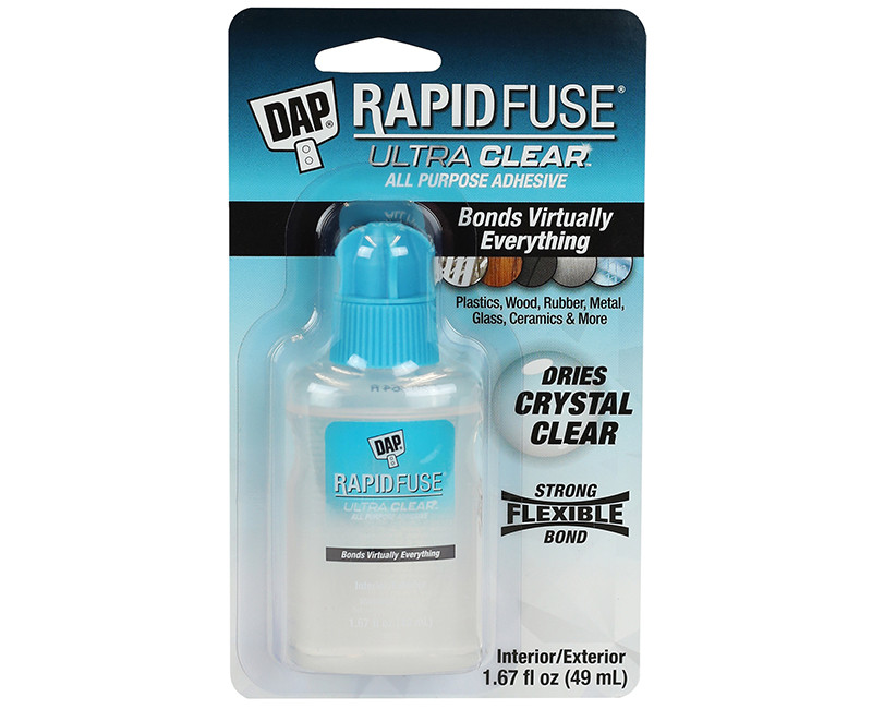 RAPIDFUSE ULTRA CLEAR ALL PURPOSE ADHESIVE 1.67 FL OZ CLEAR