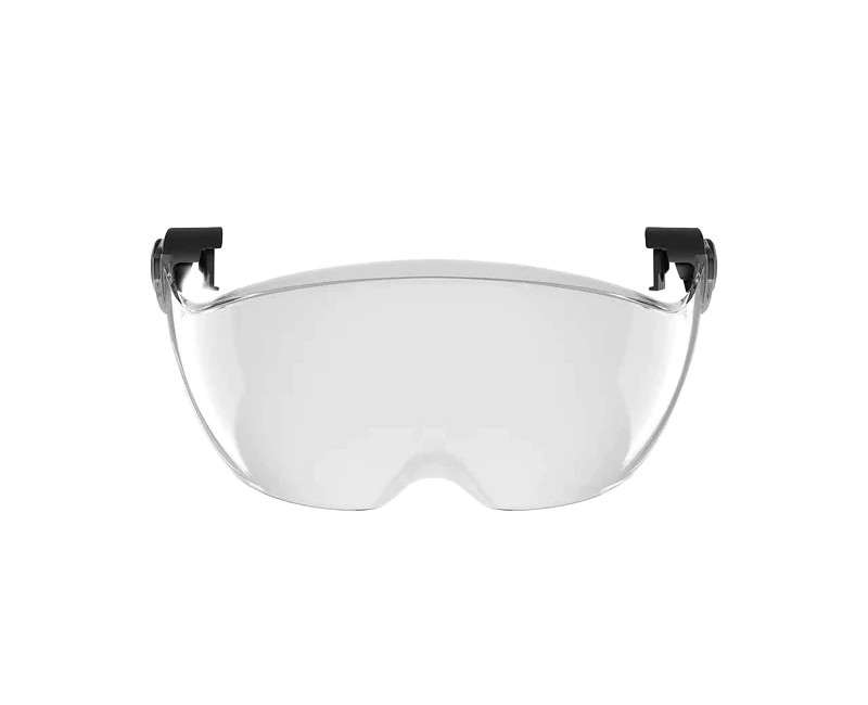 H2- Clear Anti-Fog, Anti-Scratch Visor for H2 Safety Helmet, Easy Clip-In System, No Hardware Required, 3 Ratchet Points To Keep The Visor In Position, Brow Guard, Clear