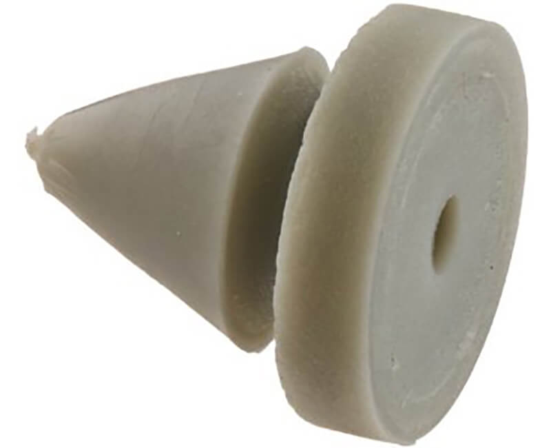 Gray Rubber Silencers For Steel Doors - 100 Per Bag