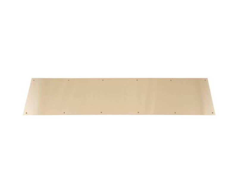 8" X 34" Kick Plate - Brass Tone