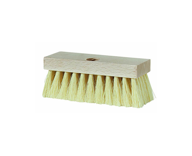 7" White Tampico Roof Brush With 2" Trim - Uses Threaded Handle