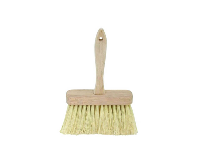 6 1/2" White Tampico Masonry Brush - 4 Row