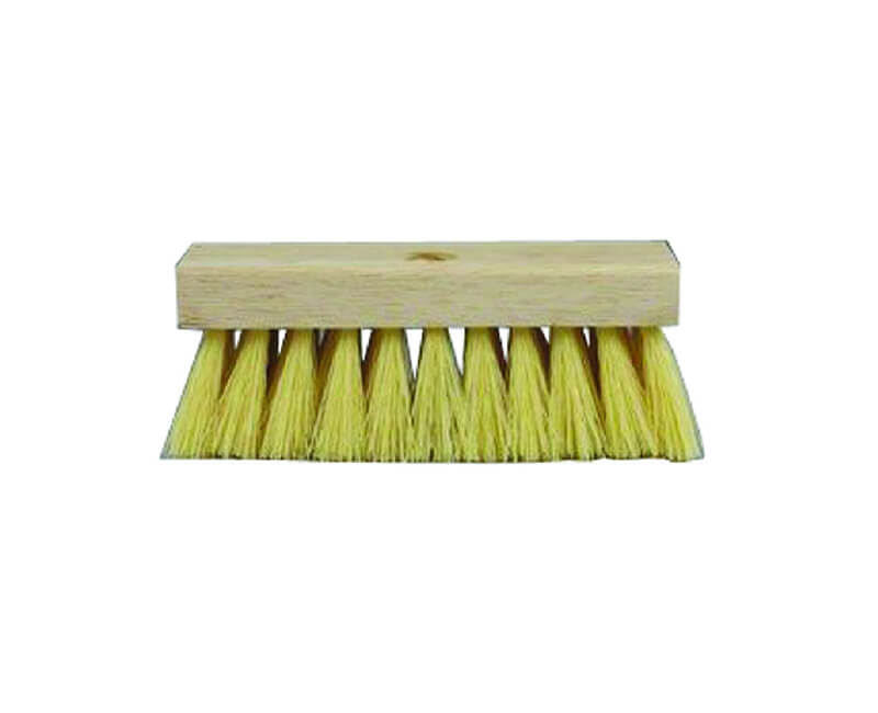 7" White Tampico Roof Brush With 2" Poly Trim - Uses Threaded Handle