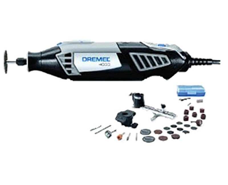 Rotary Tool With Case & Attachments