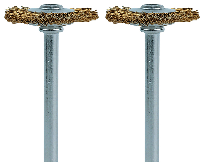 3/4" BRASS BRUSH-WHEEL SHAPE