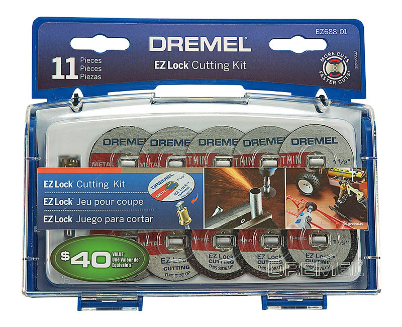 EZ Lock Mini Cutting Kit For Metal & Plastic - 11 Pieces