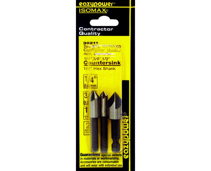 3 PC. Countersink Set - Carded