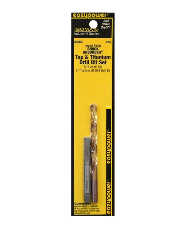 2PC TAP AND TITAINIUM DRILL BIT SET 5/16-24NF / I