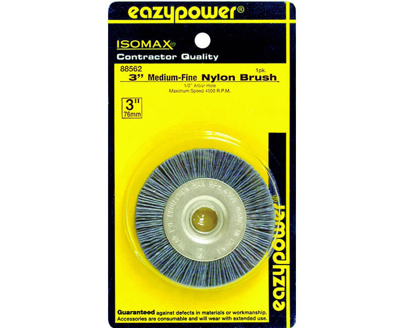 3" X 1/2" Nylon Wire Brush - Carded