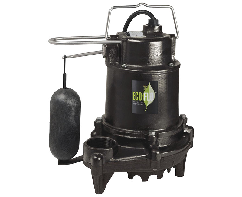 1/3 HP Contractor Style Heavy Duty Cast Iron Sump Pump W/ Vertical Switch + Guard