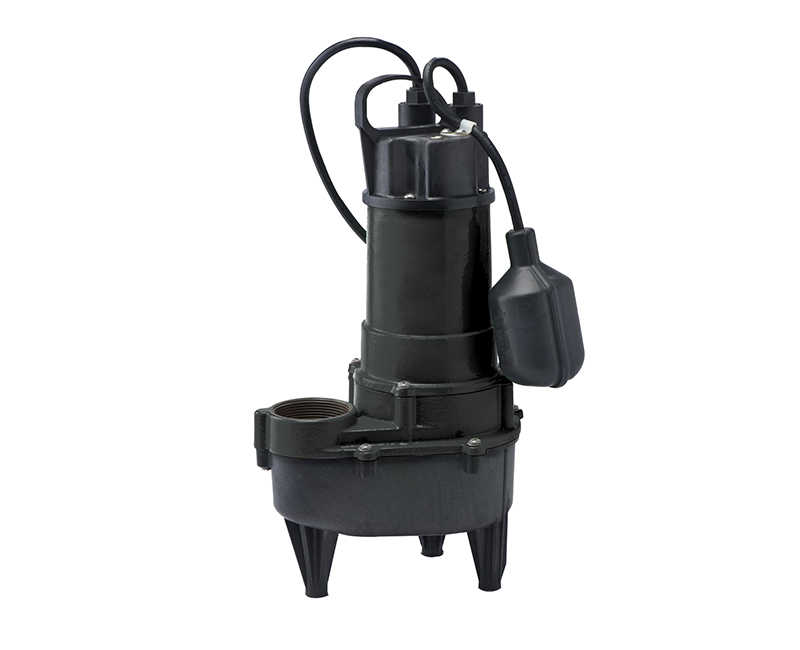 1/2 HP Heavy Duty Cast Iron Sewage Pump W/ Wide Angle Switch