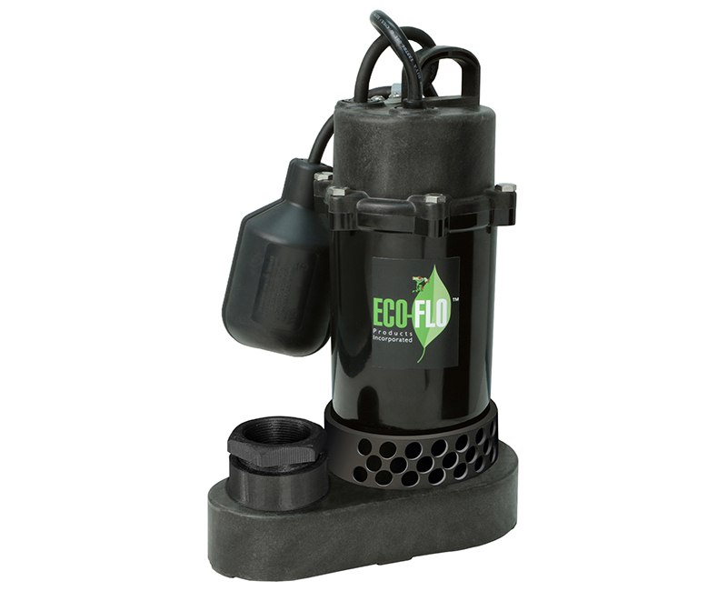 1/3 HP Anodized Aluminum/Thermoplastic Sump Pump W/ Wide Angle Switch