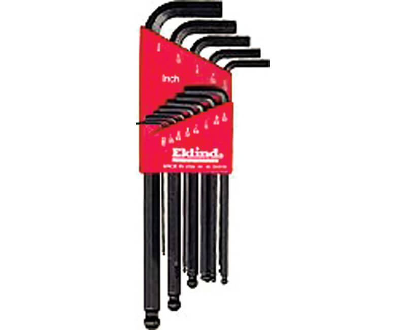 13 PC. Long Ball Hex L-Key Sets - .05" to 3/8"