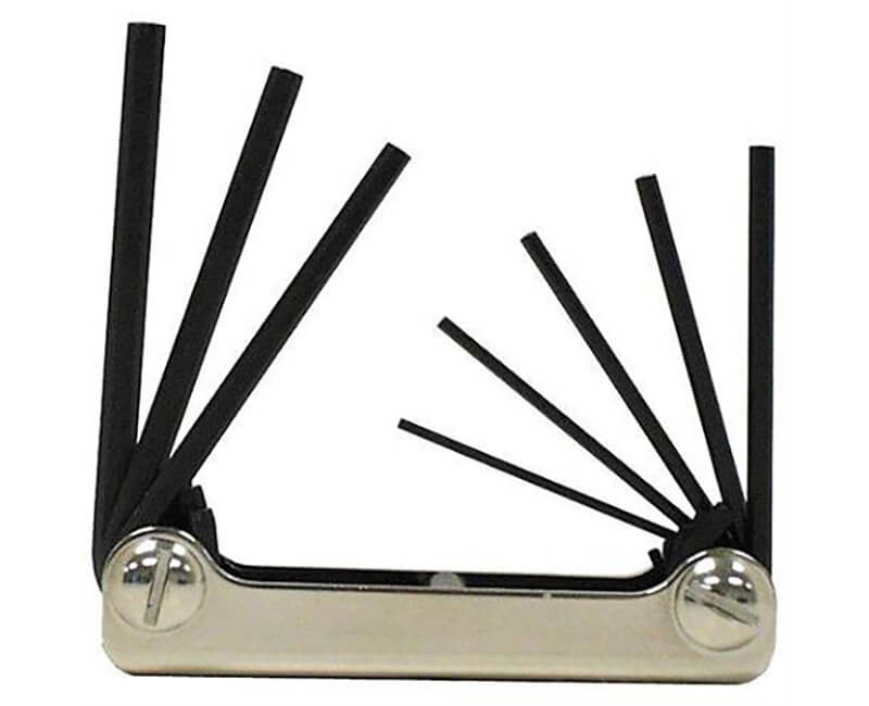 8 PC. Folding Hex Key Set - .05" to 5/32"