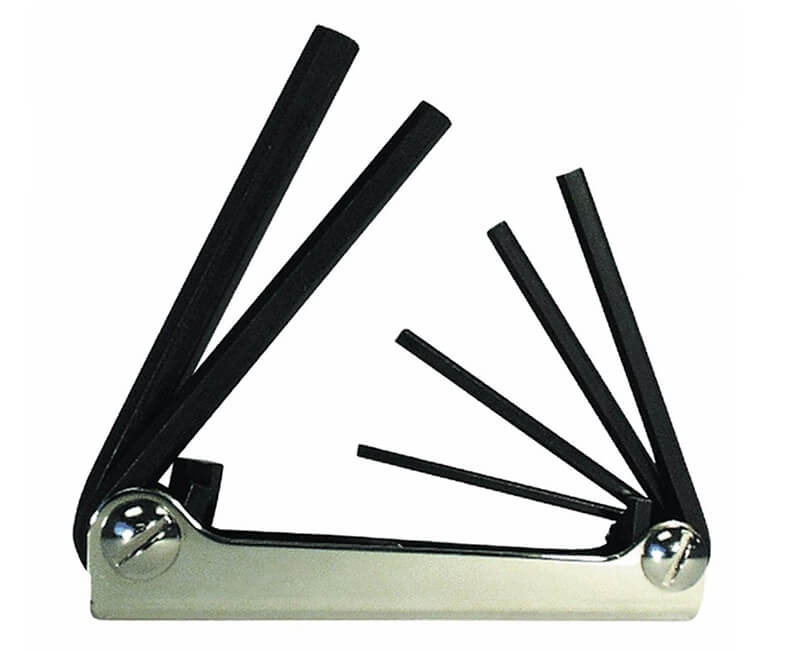 6 PC. Folding Hex Key Set - 3mm to 10mm