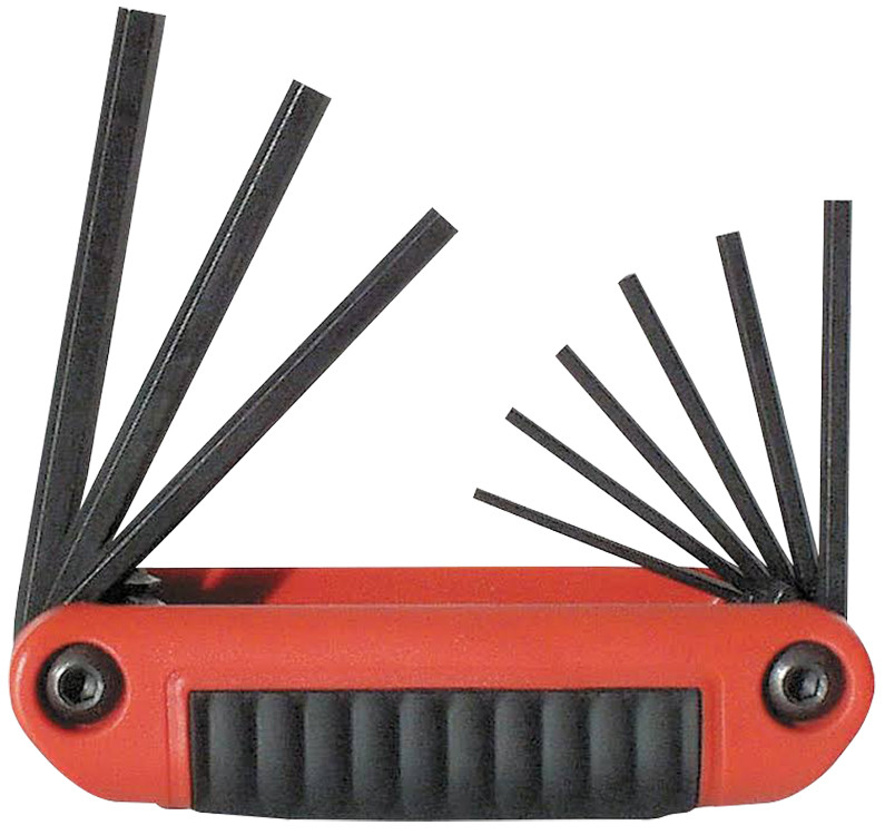 5/64" - 1/4" Ergo Fold Hex Keys - 9 Pieces