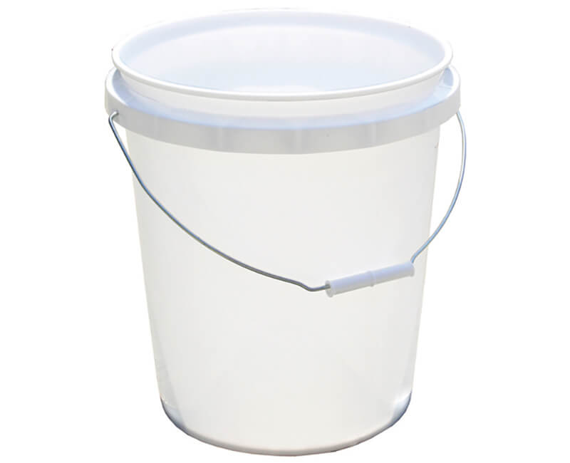 5 GAL. White Industrial Space-Efficient Pail