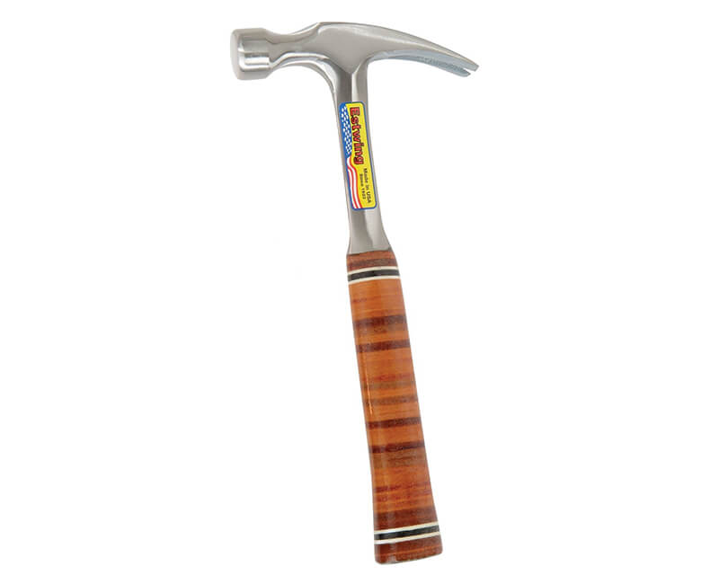 16 Oz. Straight Claw Leather Grip Hammer