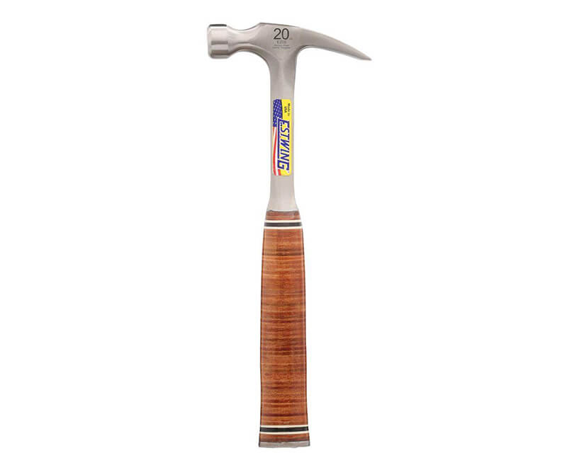 20 Oz. Straight Claw Leather Grip Hammer