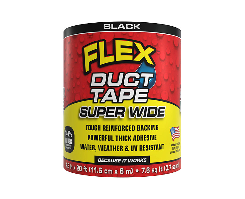 FLEX DUCT TAPE BLACK 4.6" X 20'