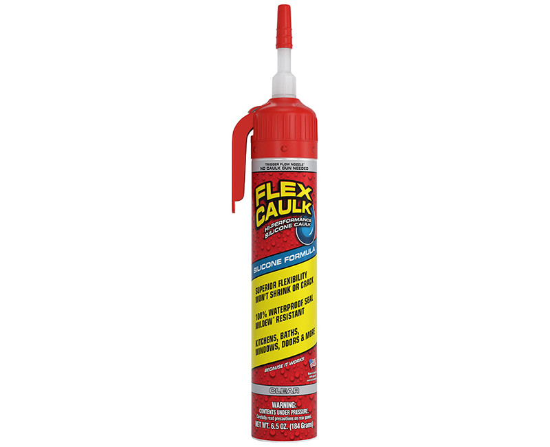 FLEX CAULK SILICONE 6.5 OZ CLEAR