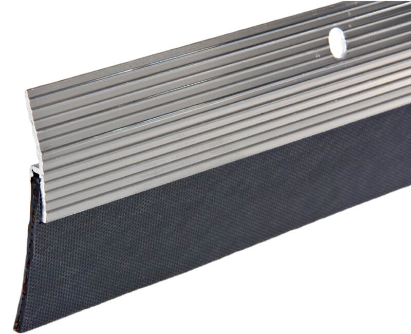 2"X 36" Aluminum Door Sweep - Brushed Chrome Finish