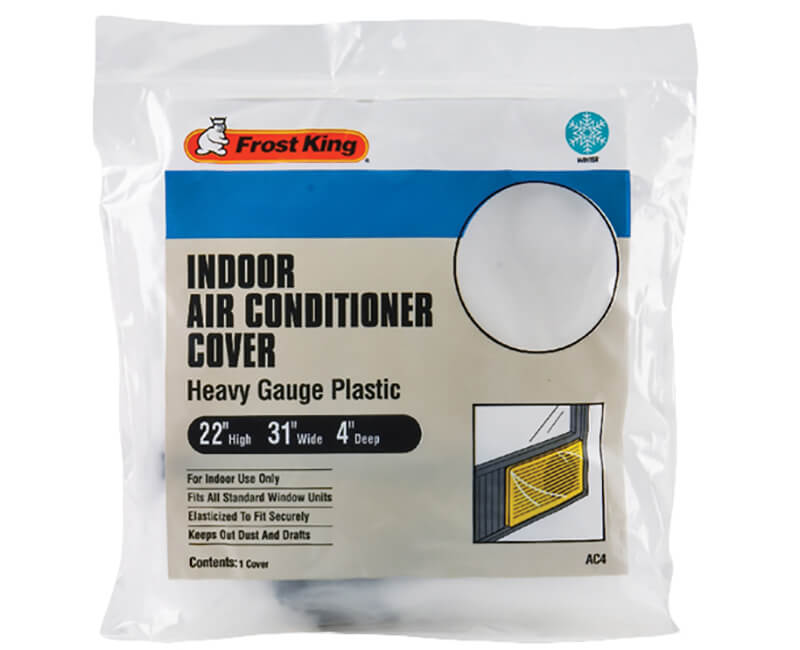 Stretch-To-Fit Inside Window Air Conditioner Cover - 3 Mil