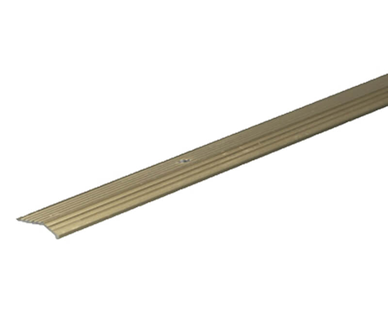 1" X 72" Fluted Aluminum Carpet Bars - Gold Finish