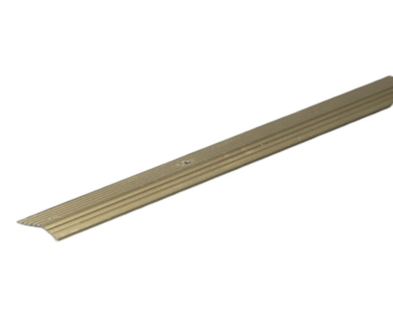 2" X 36" Fluted Aluminum Carpet Bars - Gold Finish