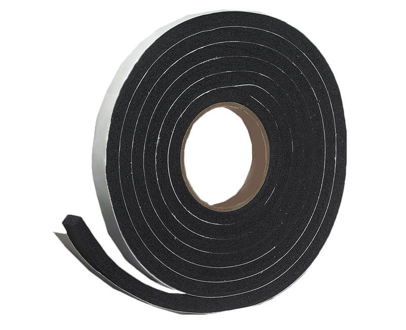 1/2" X 9/16" X 10' Foam Tape - Black