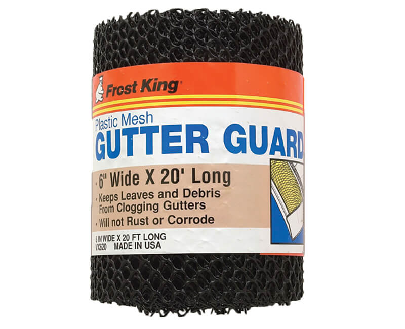 6" X 20' Plastic Mesh Gutter Guard