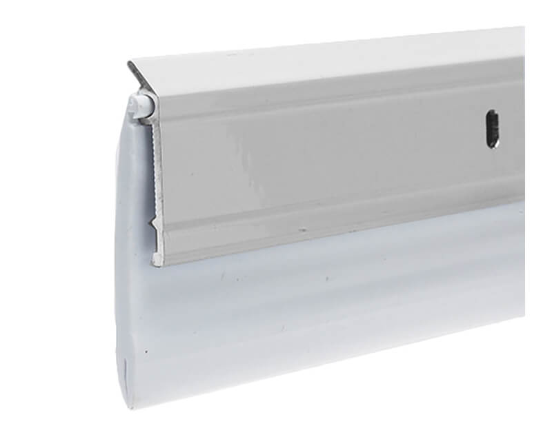 2-3/8" X 36" Aluminum Door Sweep - White Finish