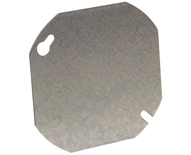 4" OCTAGON FLAT COVER BLANK